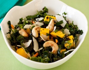 Mango Kale Coconut salad Mango Kale Coconut salad